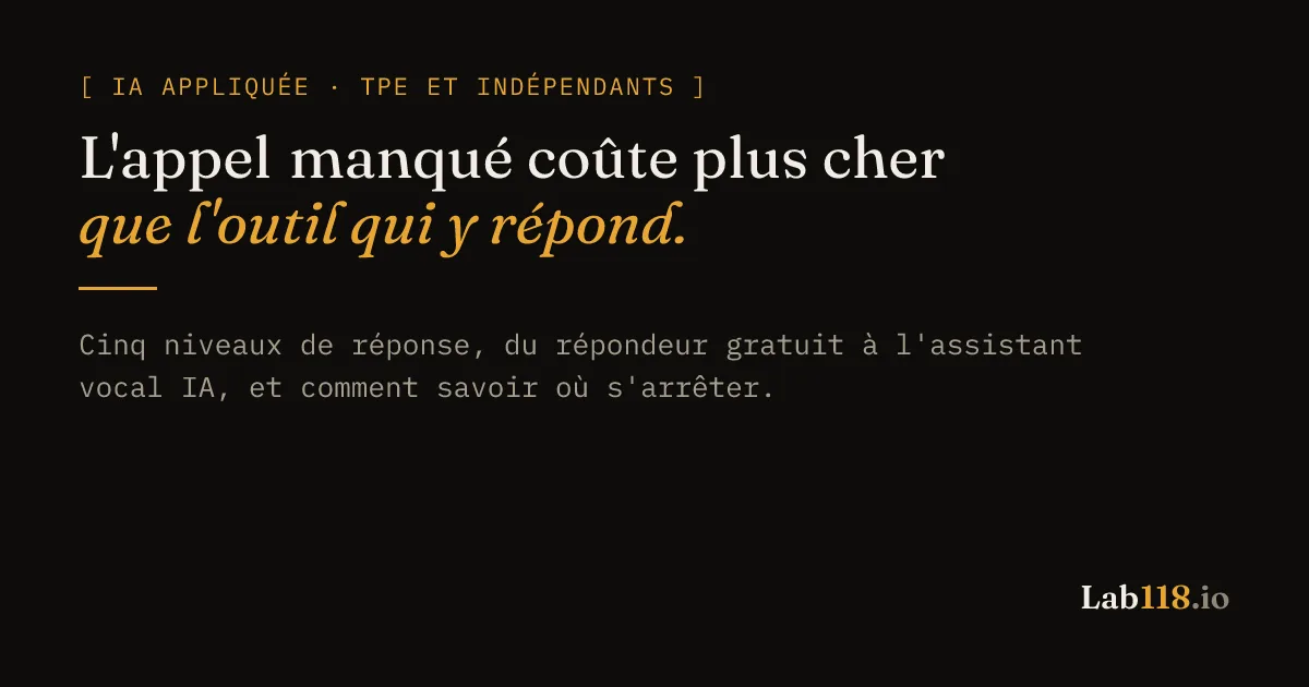 Répondre au téléphone quand vous ne pouvez pas répondre