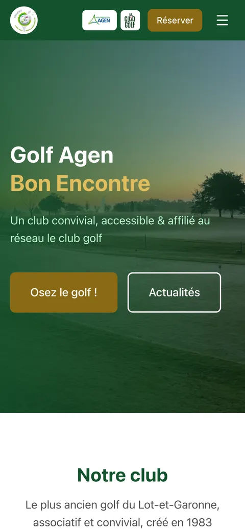 La même page sur téléphone.